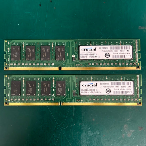 Crucial DDR3 8GB PC3-12800